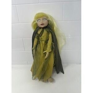 The Dark Crystal Kira Gelfling Collector Doll Jim Henson Yellow Hair Green Dress